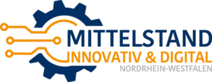 Logo Mittelstand Innovativ & Digital, Farben dunkelblau und orange